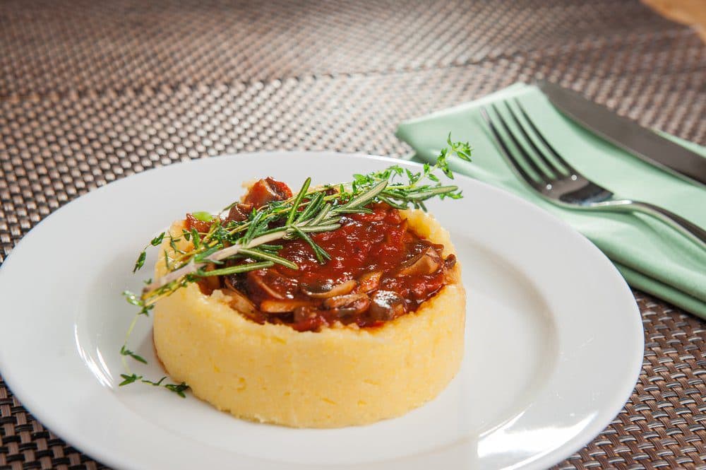 Slow-Cooked Turkey Osso Buco A’la Savitore Parisi with Corn Polenta