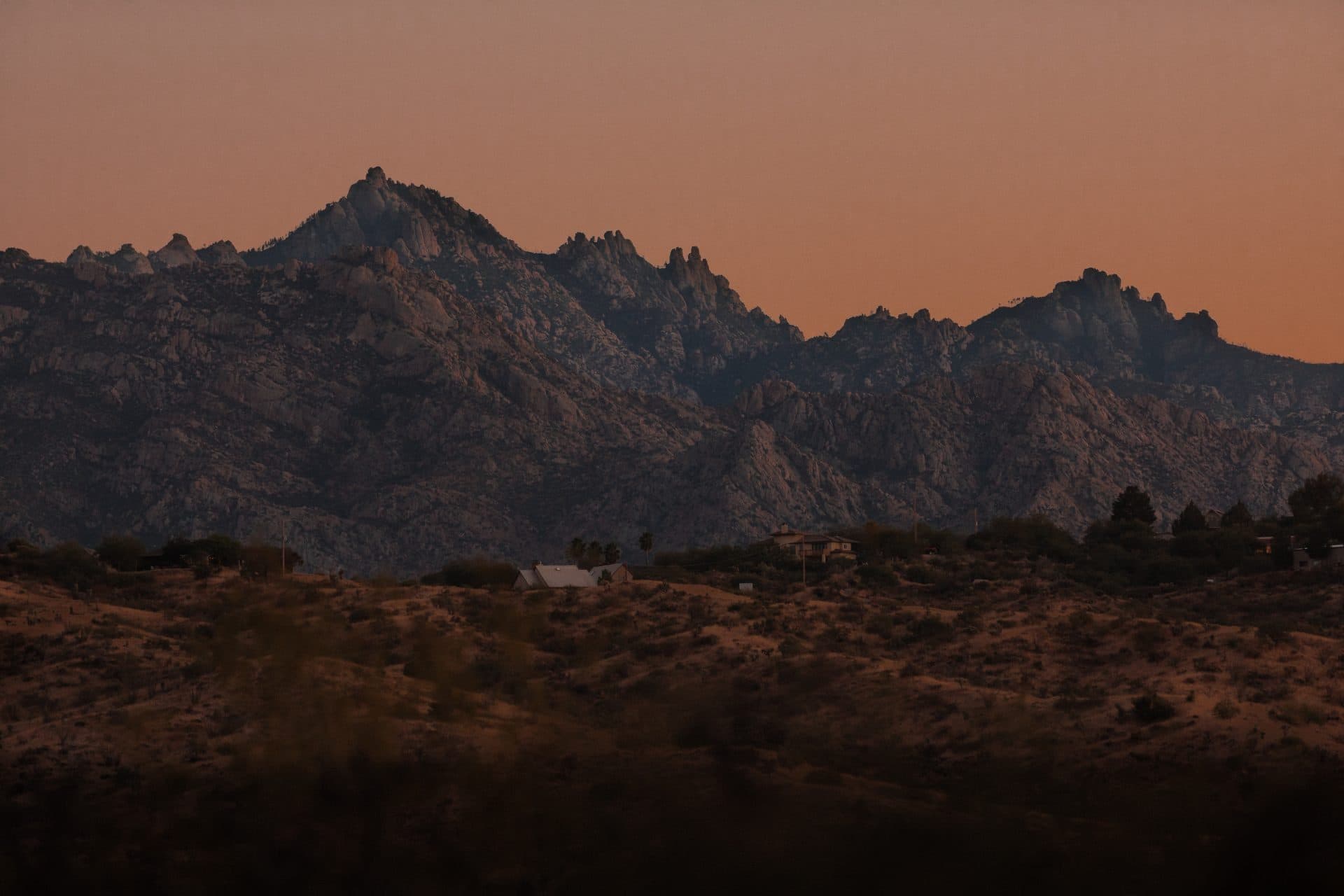 Mountain sunset